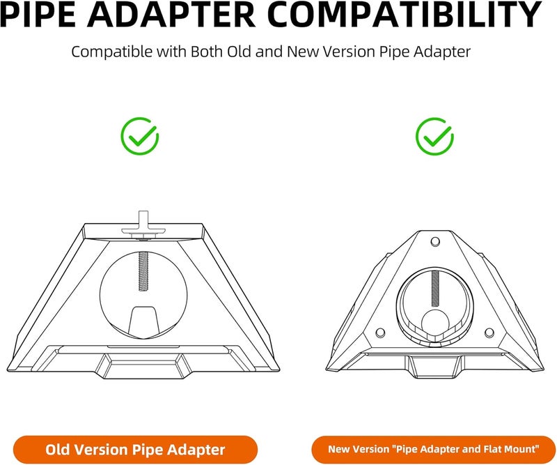 EAZUSE Starlink Mini Tripod Mount New Version Compatible with 2025 Starlink Mini Tripod Adapter Aluminum - Image 2